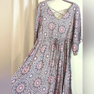 Torrid Front Drawstring Shirt Dress